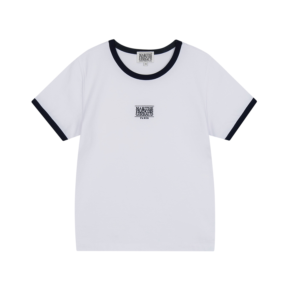 ★Marithe + Francois Girbaud★ W WINE GRAPHIC TEE white MFG4 W WINE GRAPHIC TEE white - MARITHÉ+FRANҪOIS GIRBAUD