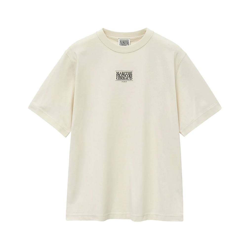 ★Marithe + Francois Girbaud★ CLASSIC LOGO TEE khaki beige m13-600x837.jpg