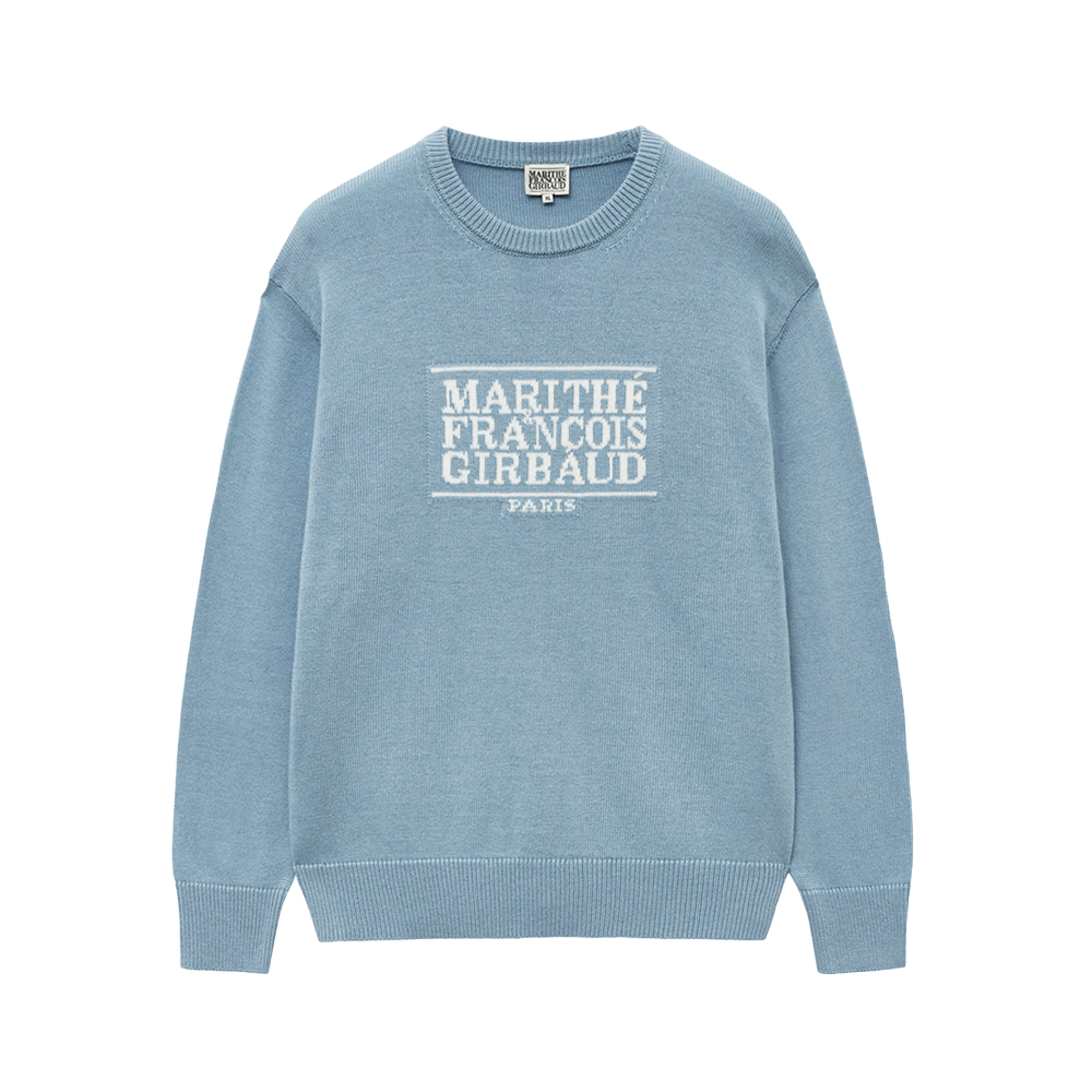【Marithe + Francois Girbaud】CLASSIC LOGO SWEATSHIRT Marithe Francois Girbaud • Classic Logo Sweatshirt (Blue