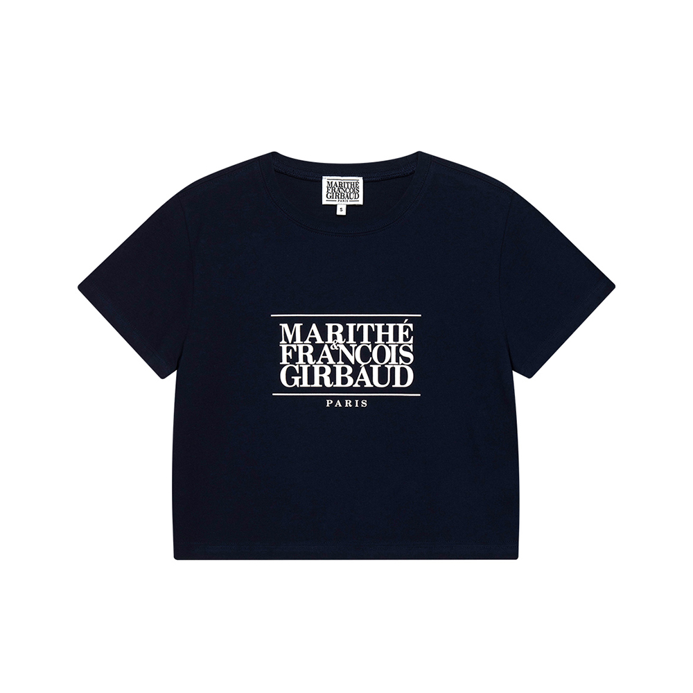 ★Marithe + Francois Girbaud★ W RIBBON GRAPHIC CROP TEE ivo W RIBBON GRAPHIC CROP TEE ivory - MARITHÉ+FRANҪOIS GIRBAUD