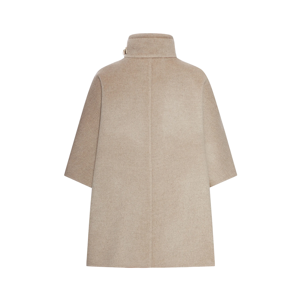 Max Mara Derrik Handsewn Cashmere Cape Beige – voilà.id