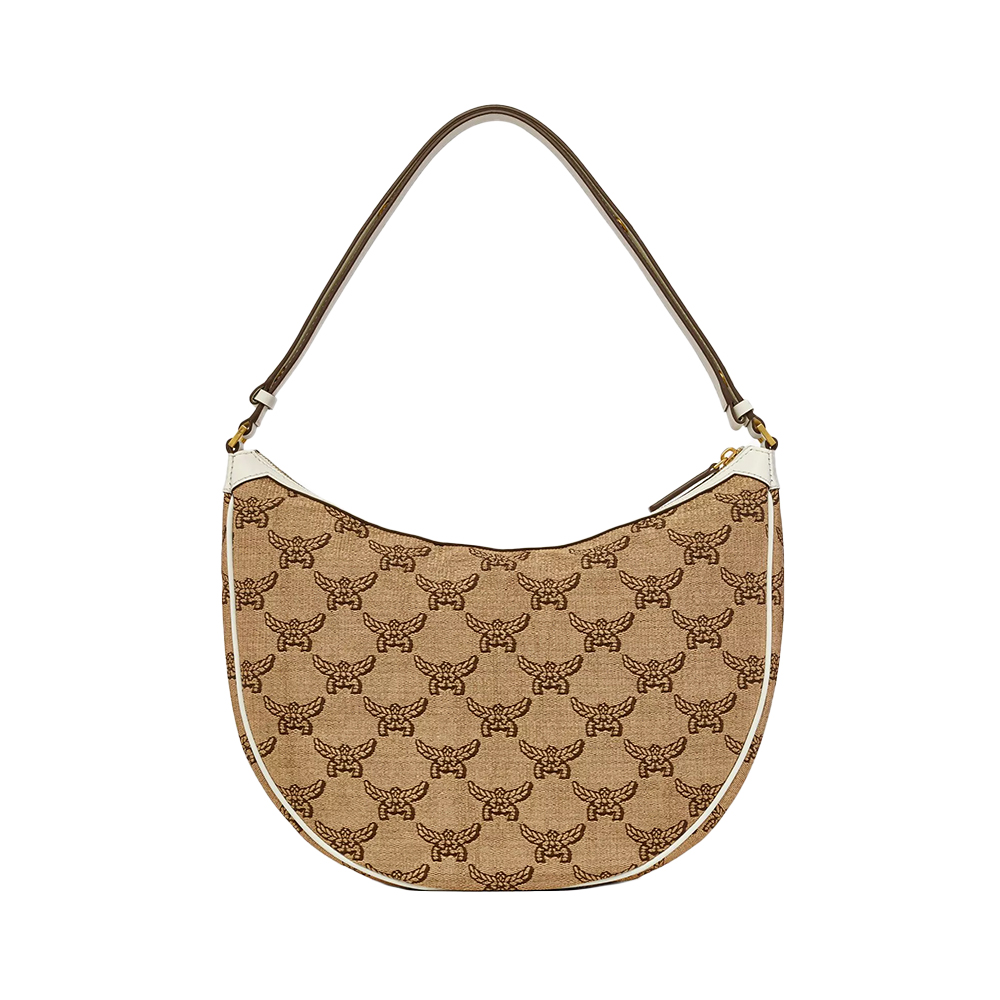 【MCM】Himmel Loretos Ascending Moon Hobo bag/全国送料込み Buy MCM Neutral Small Himmel Ascending Moon Hobo Bag in