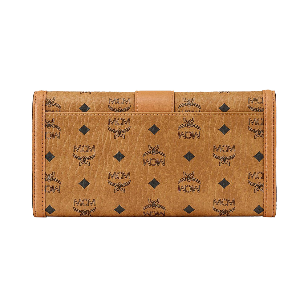 MCM Large Tracy Chain Wallet in Visetos Black voila.id