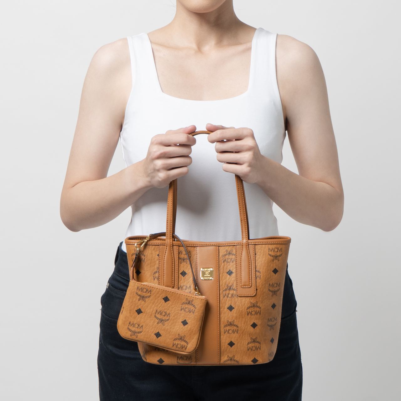 Shopper Tote Mcm Shopper L Mini Reversible Liz Shopper Bag In