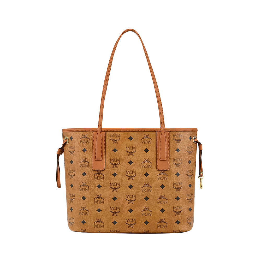 MCM Small Reversible Liz Visetos Shopper Bag Cognac – voilà.id