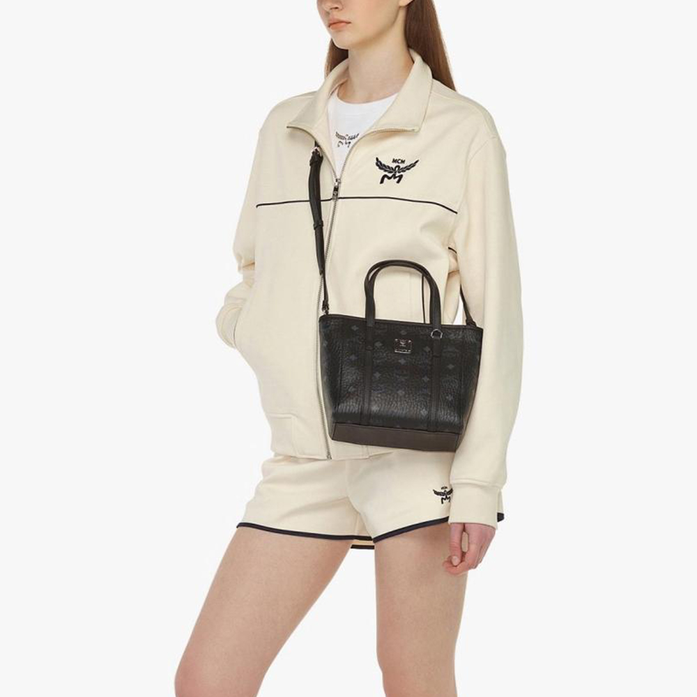 バッグ MCM VISETOS MONOGRAM LOGO HAND BAG PORCH Buy MCM Reversible Liz Medium Shopper in Visetos Cognac 2 One Size