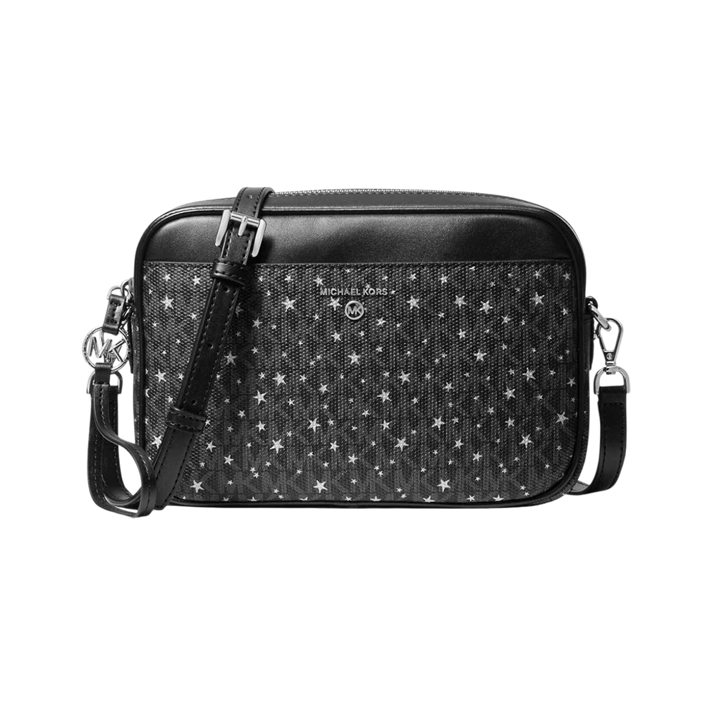 Michael Kors Jet Set Charm Signature Scattered Stars Camera Bag