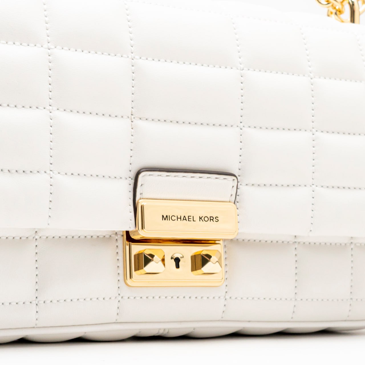 ショルダーバッグ・ポシェット Michael Kors Woman Shoulder bag White 30R4G2RL7L 085 Michael Kors Tribeca Shoulder bag lamb leather white