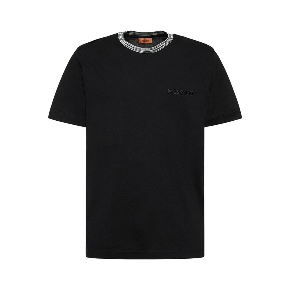 Missoni Zigzag Collard Detail T-Shirt White – voilà.id