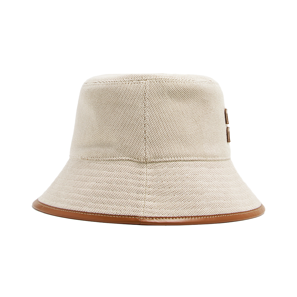 Miu Miu Canvas Bucket Hat Beige/Brandy – voilà.id display picture 2