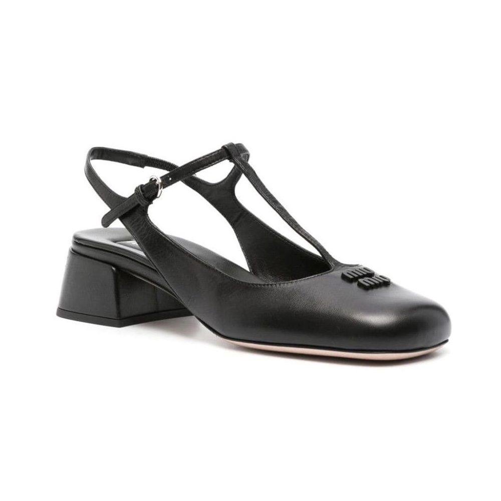 Archive miu miu leather heels black MIU MIU Black Patent Leather