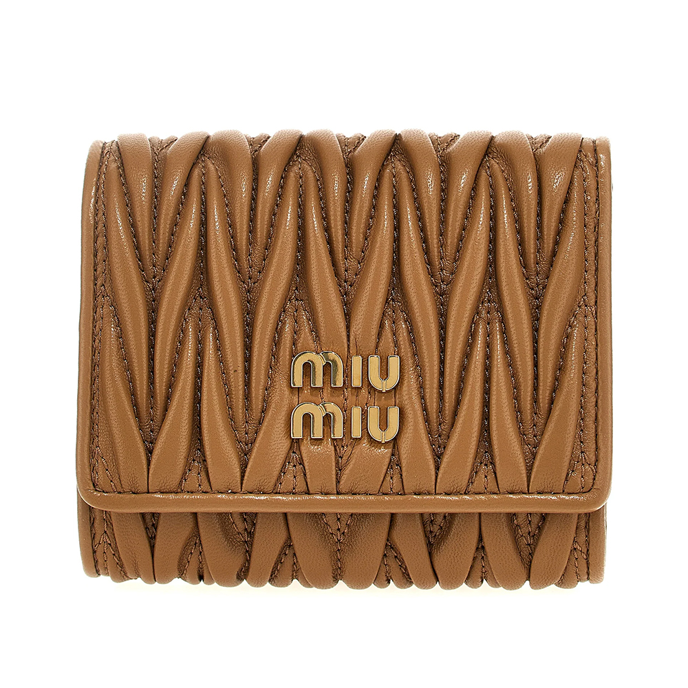 小物 miu miu compact leather wallet Miu Miu Madras Love Wallet in Black | Lyst