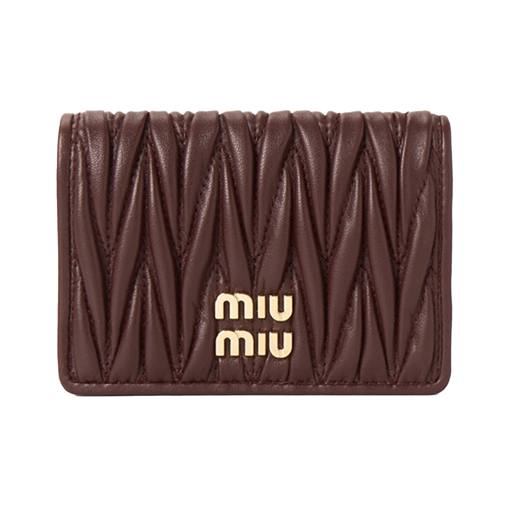 【MIU MIU】Matelasse Zipper Card Holder/全国送料無料 Miu Miu Black Matelasse Double Zipped Cross Body Bag Miu Miu