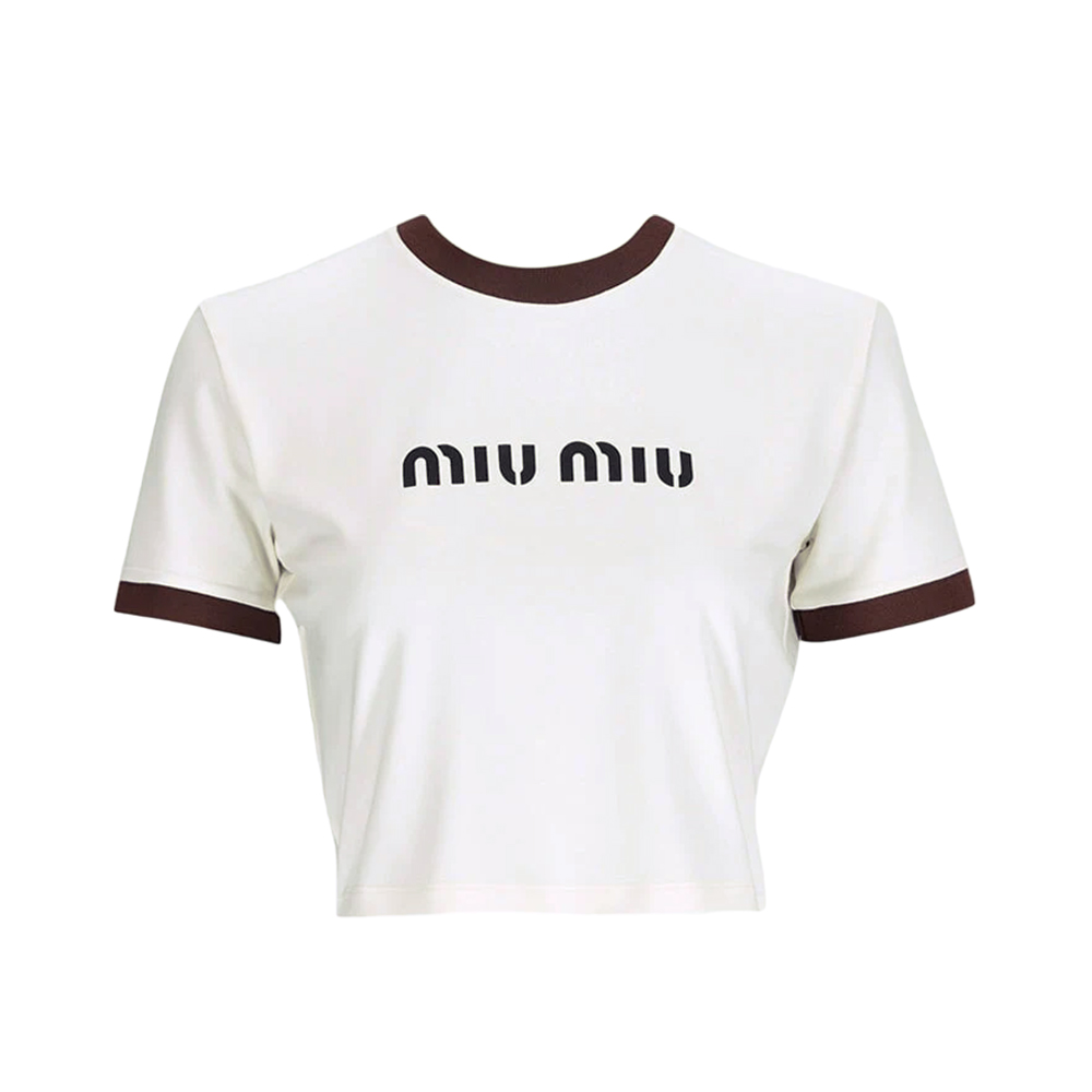 希少】MIU MIU SHIRT WHITE 38 miu miu ミュウミュウ 長袖シャツ
