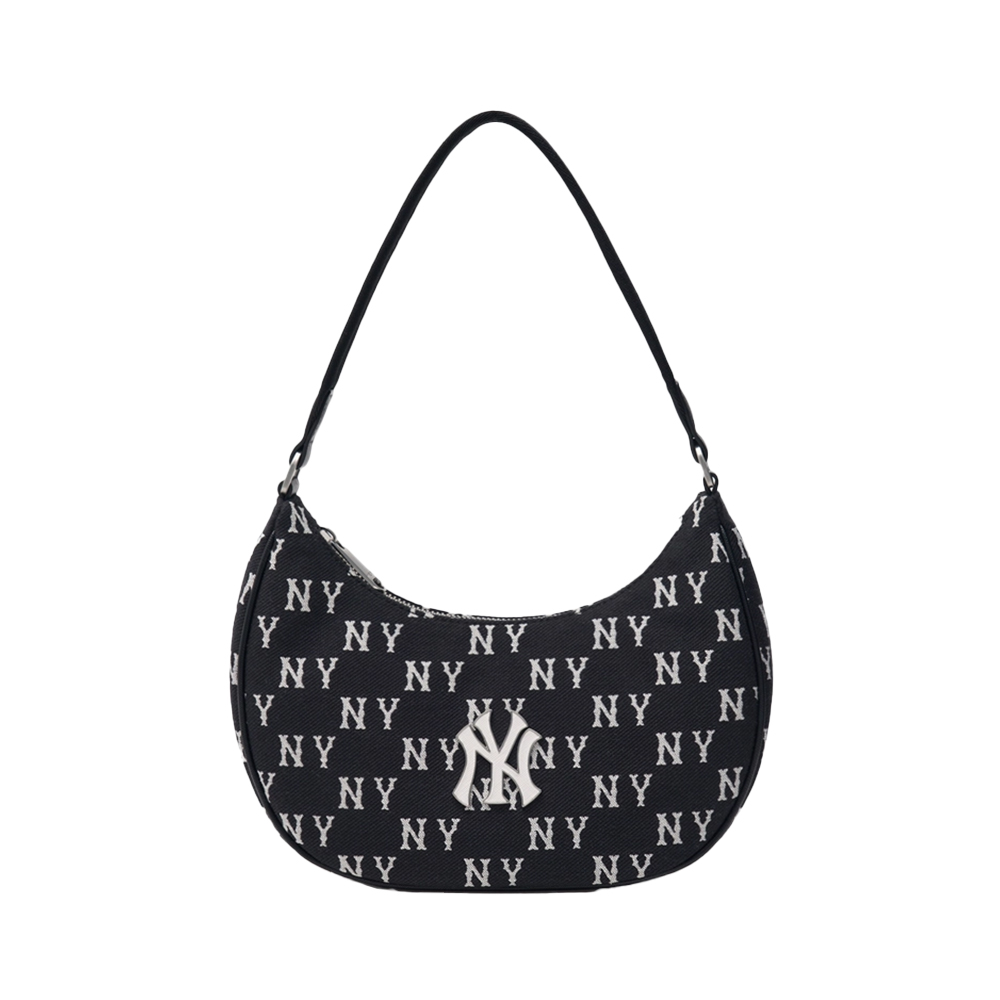 ☆MLB Korea☆ Classic Monogram Embo Hobo Bag NY Cream MLB] Classic Monogram New Embo Hobo Bag BOS D.Cream | eBay