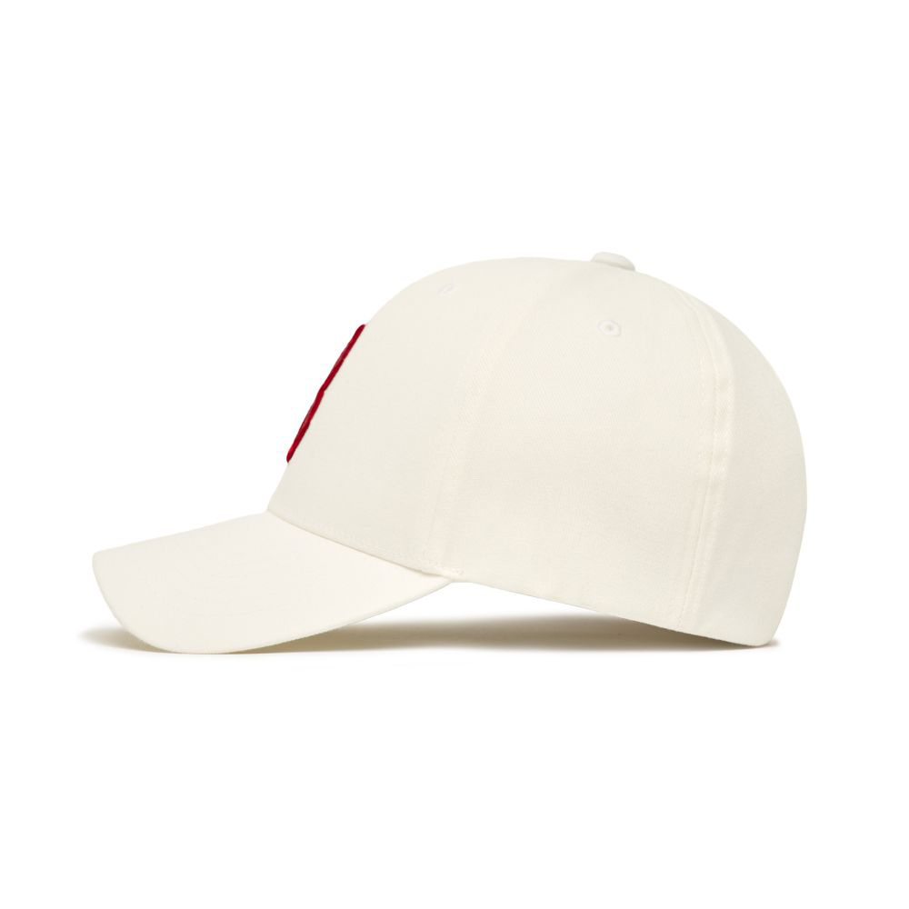 キャップ WOOALONG Signature Nylon Ball Cap White Logo RED WL232WCA01 WOOALONG キャップ 帽子 WOOALONG.ウアロン-Signature Logo ball
