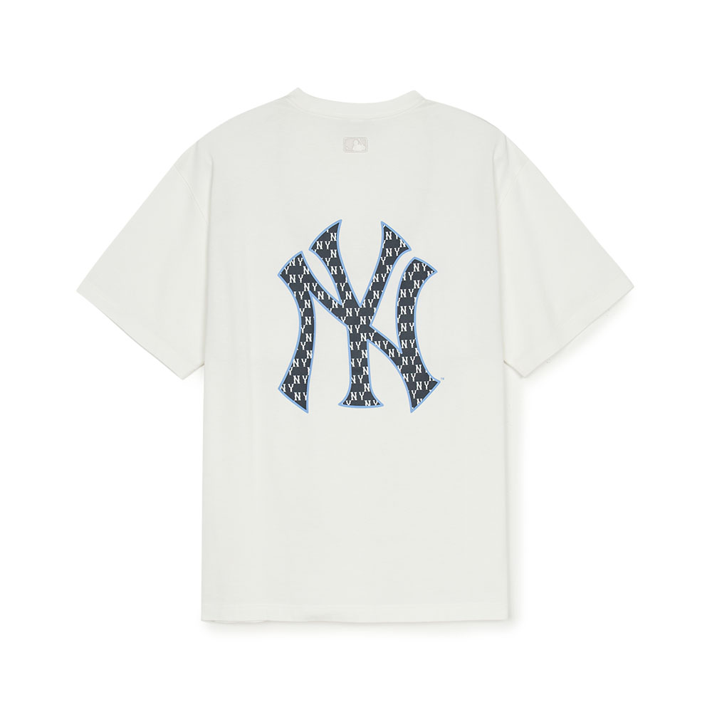 [MLB] Vintage Monogram Big Lux T-shirt ★すぐ品切れ★ MLB Classic Monogram Big Logo Sweatshirt NY Yankees Beige