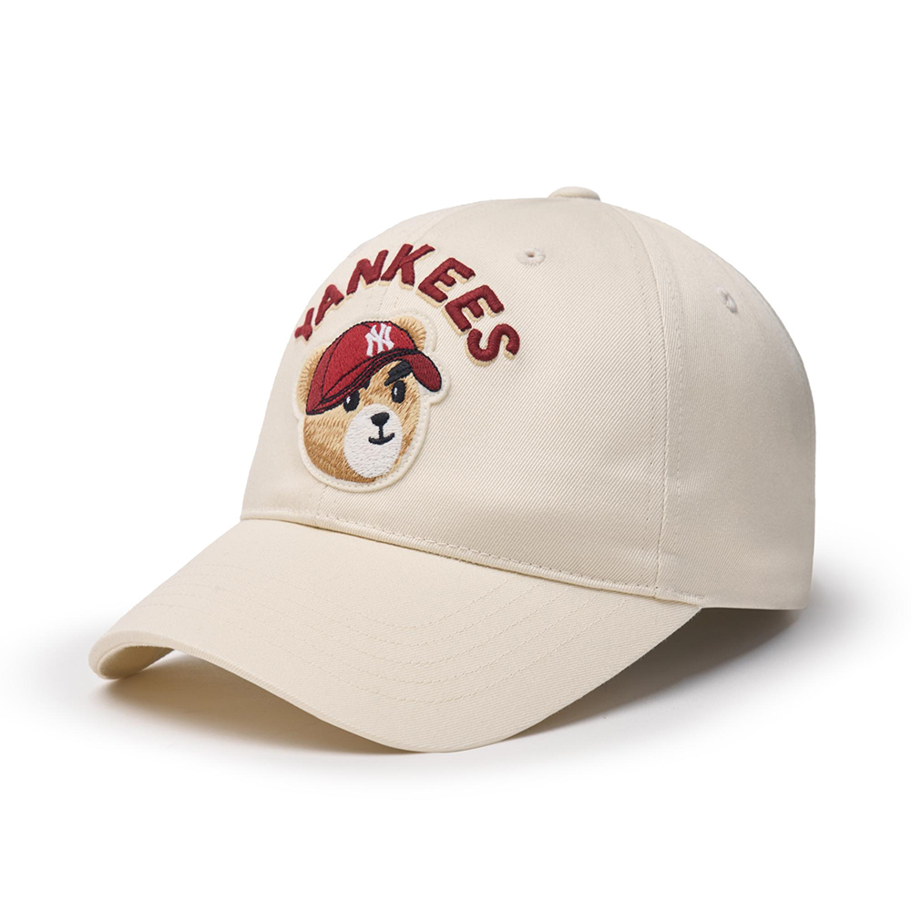 MLB メガベア アンストラクチャー ボールキャップ NY (D。Cream) エムエルビー]ルーキーアンストラクチャーボールキャップNY（Beige)