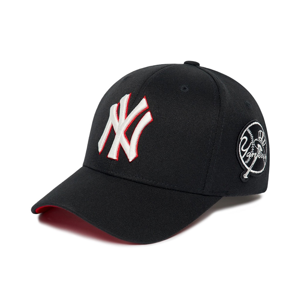 MLB公式正規品 キャップ Rookie Struck Ball Cap NY (Black) MLB Unisex Rookie Unstructured Ball Cap NY Yankees Black