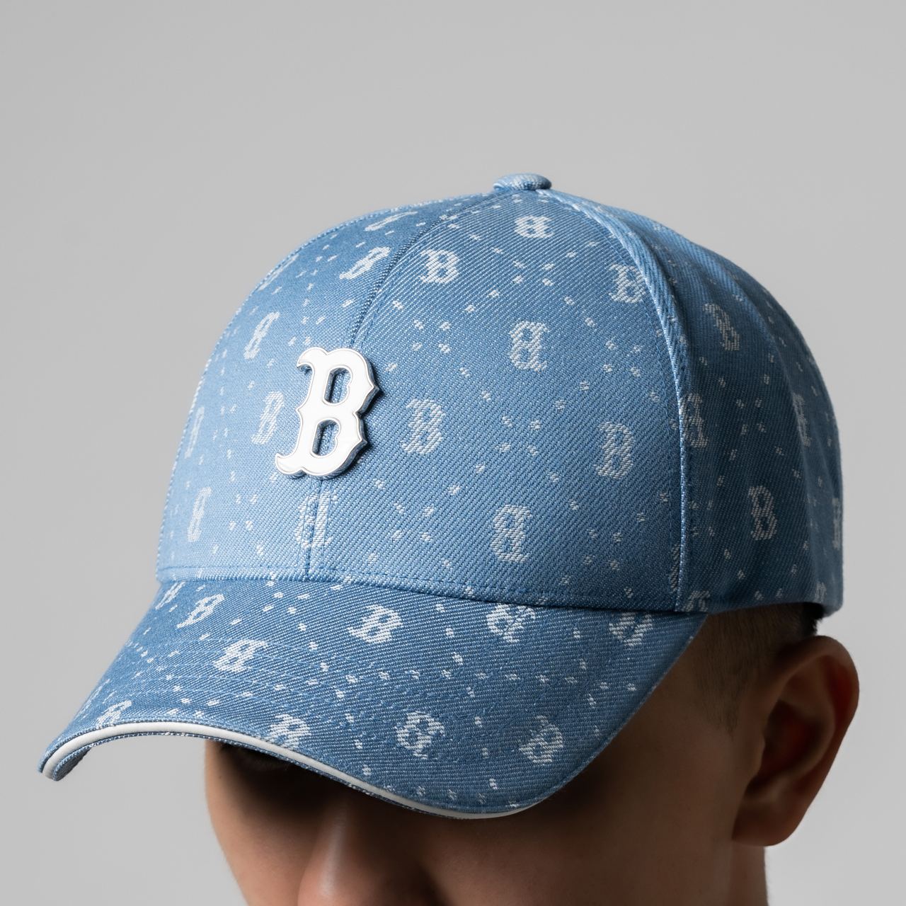 [MLB] Dia Monogram Sportive Mesh Cap ★すぐ品切れ★ MLB Boston Redsox Denim Dia Monogram Structured Ball Cap