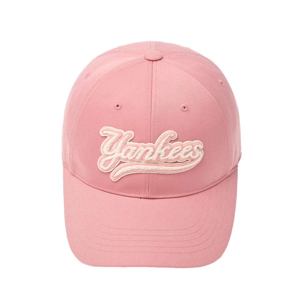 ★Wai Kei★ 89 Logo Ball Cap Pink YK23SSAC03 MLB NY Yankees Varsity Cursive Ball Cap Pink – voilà.id