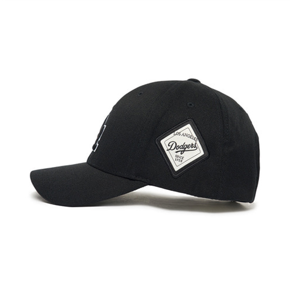 MLB LA Dodgers Stamp Ball Cap Black/White – voilà.id