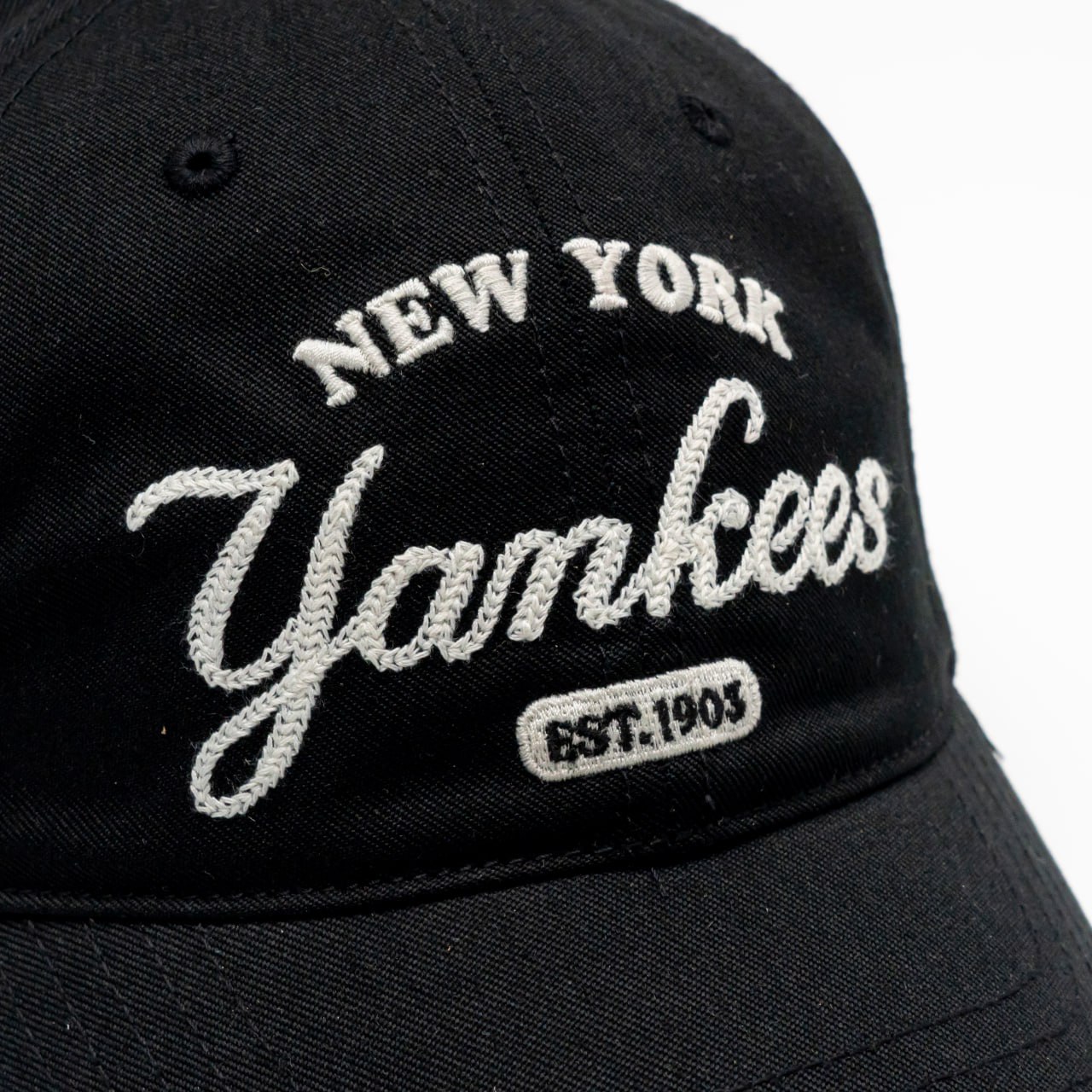キャップ MLB Korea Varsity Lettering Washed Unstructured Ball Cap NY Varsity Lettering Color Denim Unstructured Ball Cap NEW YORK