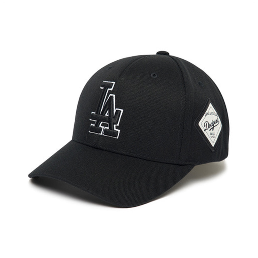MLB公式正規品 Rookie Struck Ball Cap LA (Black) MLB Unisex Rookie Unstructured Ball Cap LA Dodgers Black