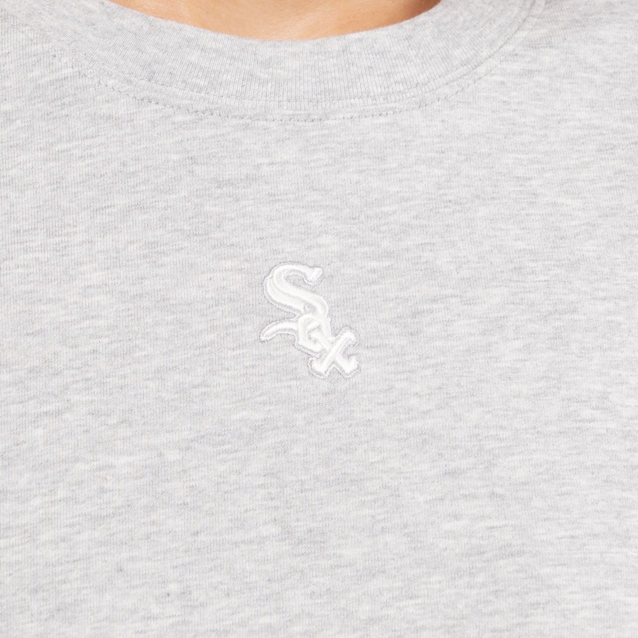 MLB Chicago Basic Small Logo Crop Top T-Shirt Grey – voilà.id