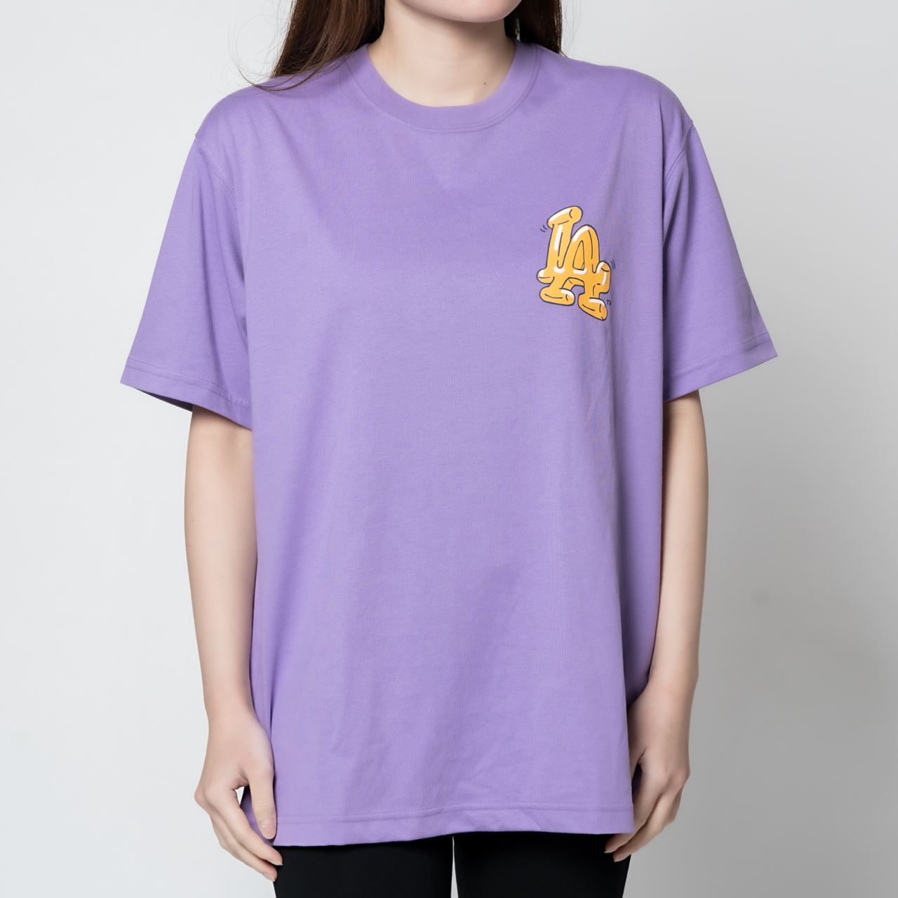 ★COOR★ Overfit boxy t-shirt baby purple CXE3TS05K-BPL Shop Purple Printed Regular Fit T-Shirt Online | R&B UAE