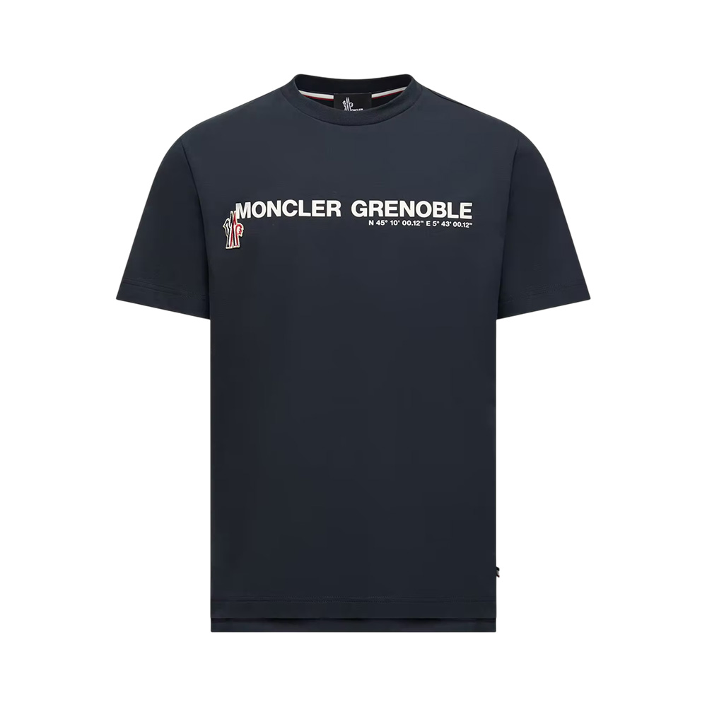 Moncler Grenoble Stretch Cotton T-Shirt Navy Blue – voilà.id
