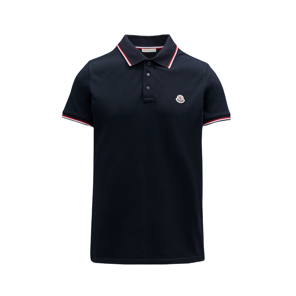 【着用1回】MONCLER 22SS POLO ブラック　xs MONCLER モンクレール MAGLIA POLO MANICA CORTA ブラック sizeL