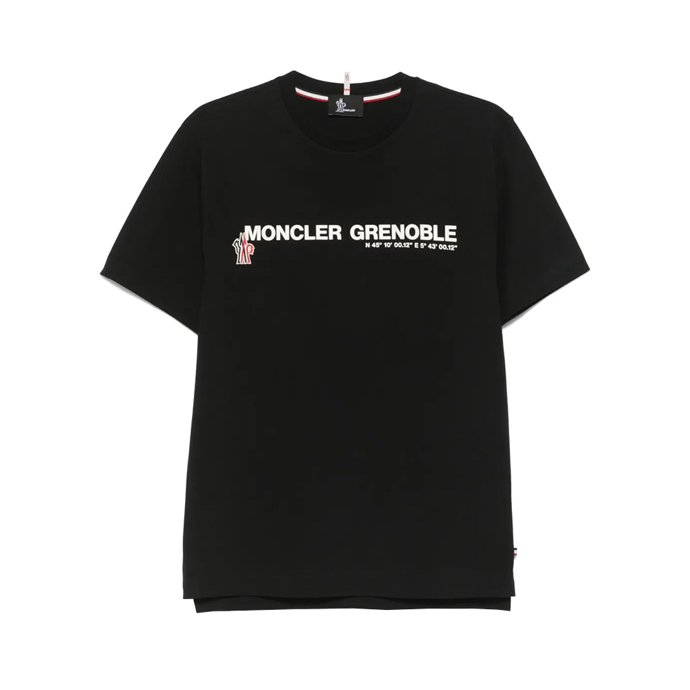 Tシャツ・カットソー Moncler Grenoble Black Cotton T-Shirt With Design 25331877_56059308_600.jpg