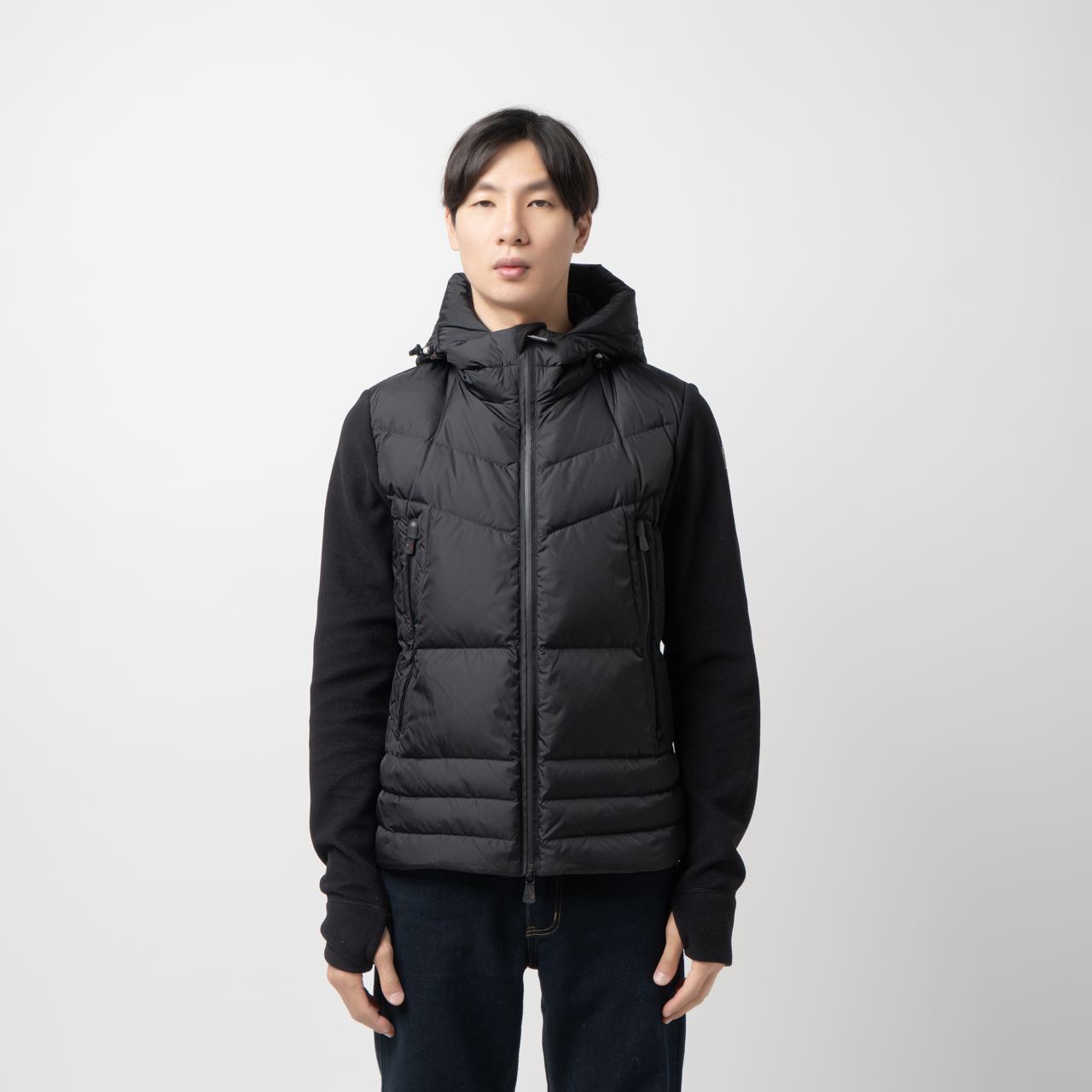 MONCLER◇ARGO PADDED BOMBER JACKET/ダウンジャケット/1/ナイロン/IVO