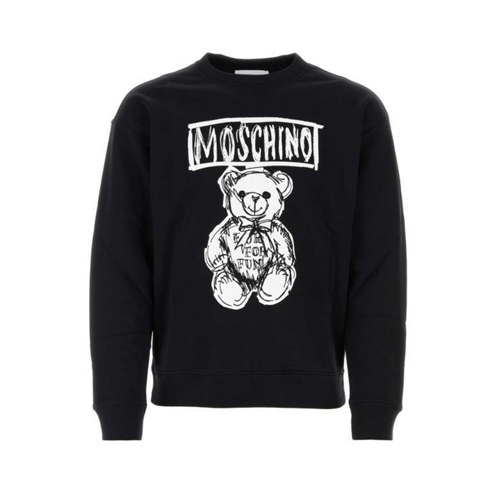 スウェット・トレーナー MOSCHINO 'Teddy' print sweatshirt Black  V17020228 Sweatshirt Little Teddy Bear | Moschino