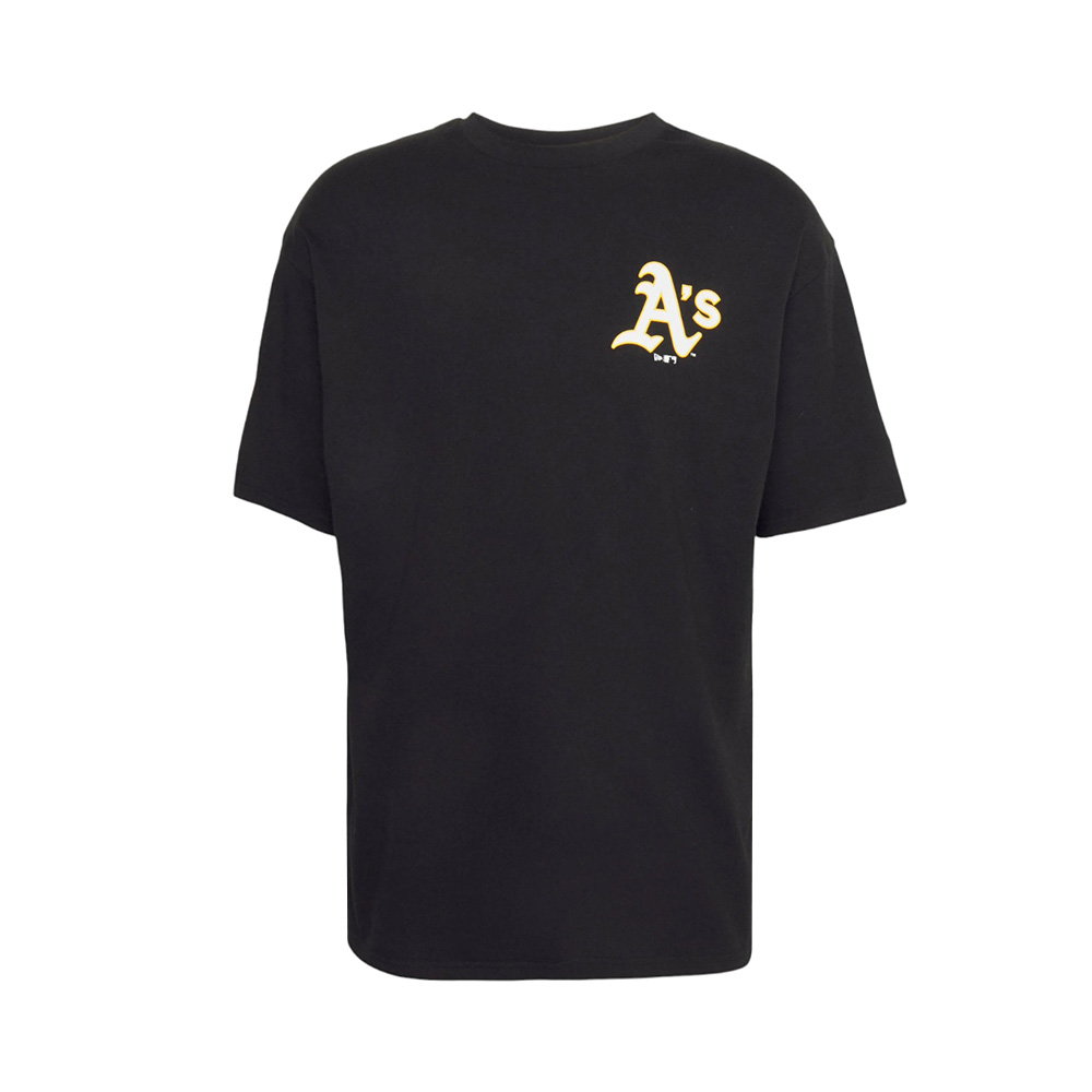 New Era Oakland Athletics MLB Large Logo Oversized T-Shirt Black 