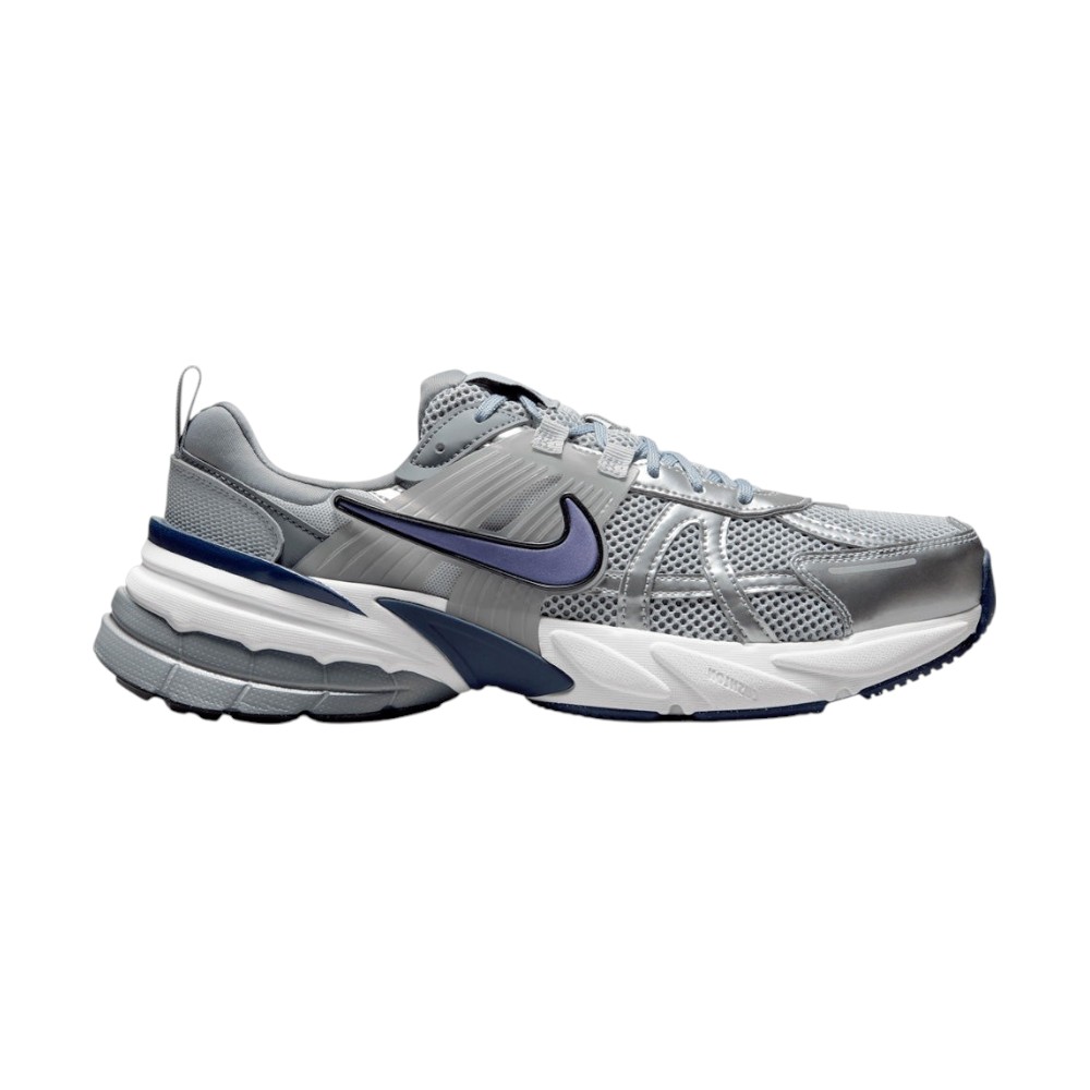 Nike V2K Running Shoes Wolf Grey Midnight Navy Men – voilà.id
