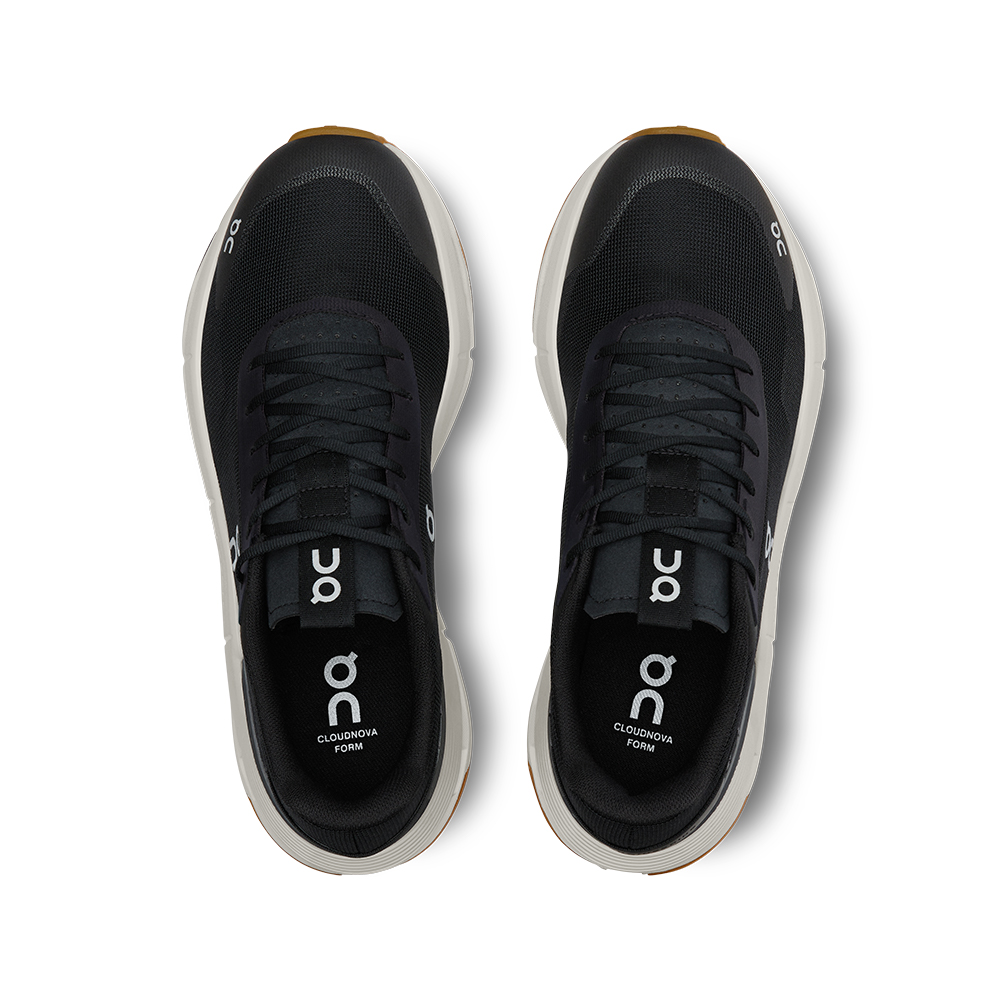 ON Cloudnova Form Low Top Sneakers Black Ivory Women –