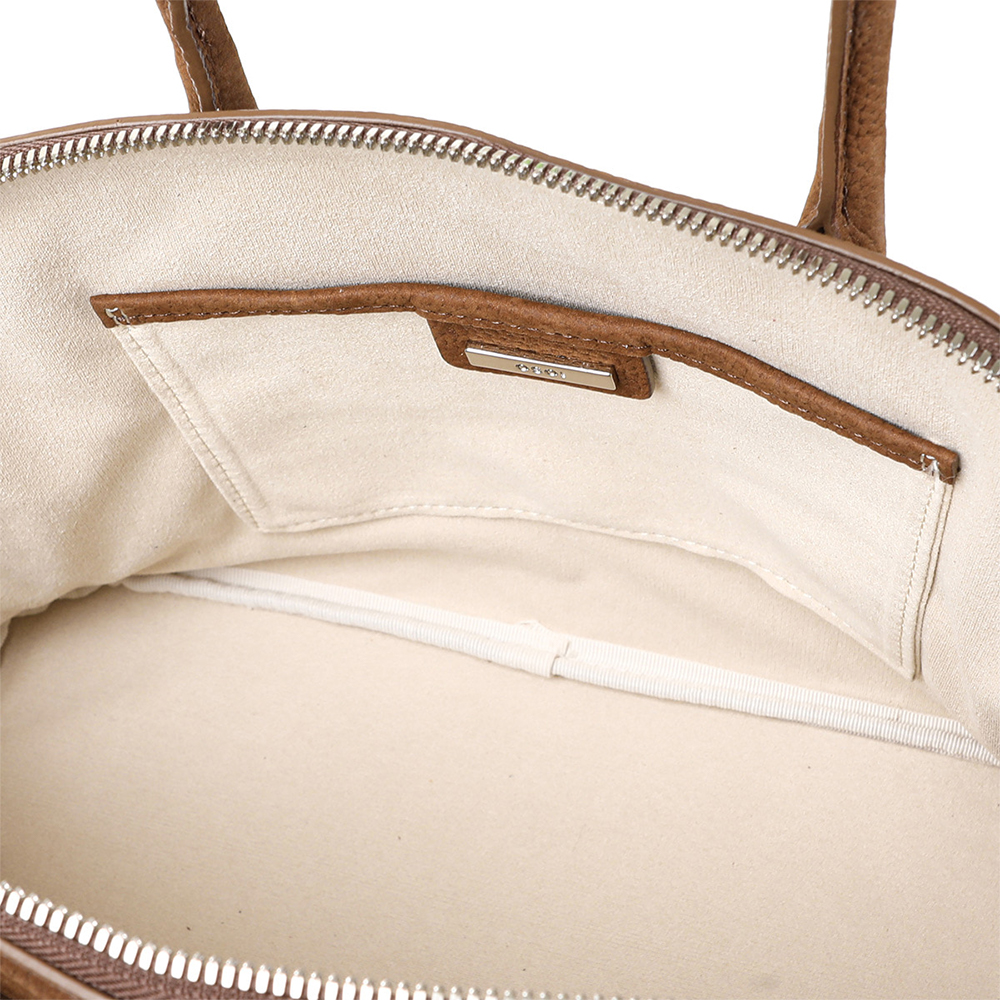 Osoi Zip Brocle Mid Handbag Nubuck Leather Brown – voilà.id