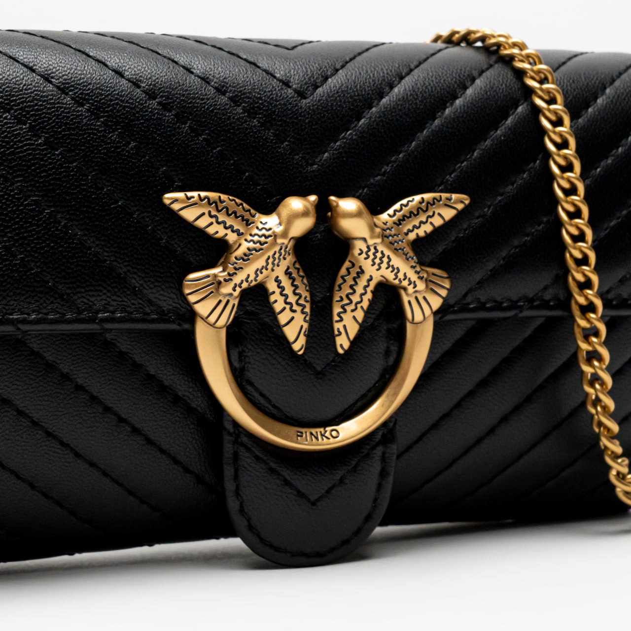 Pinko Love One Wallet On Chain Black Ghw – voilà.id