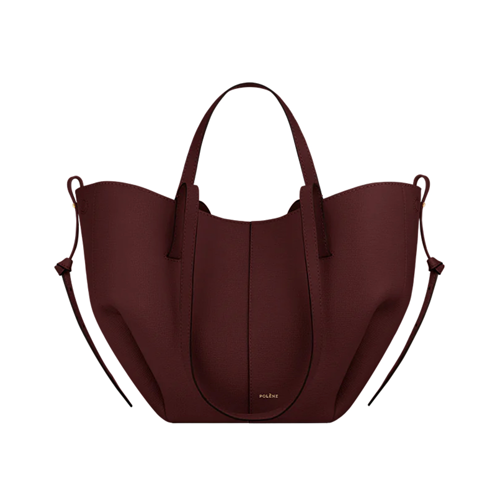 Polène Cyme Shopping Bag Grained Leather Racine – voilà.id