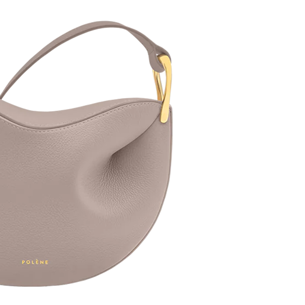 Polène Tonca Crossbody Bag Grained Leather Craie – voilà.id
