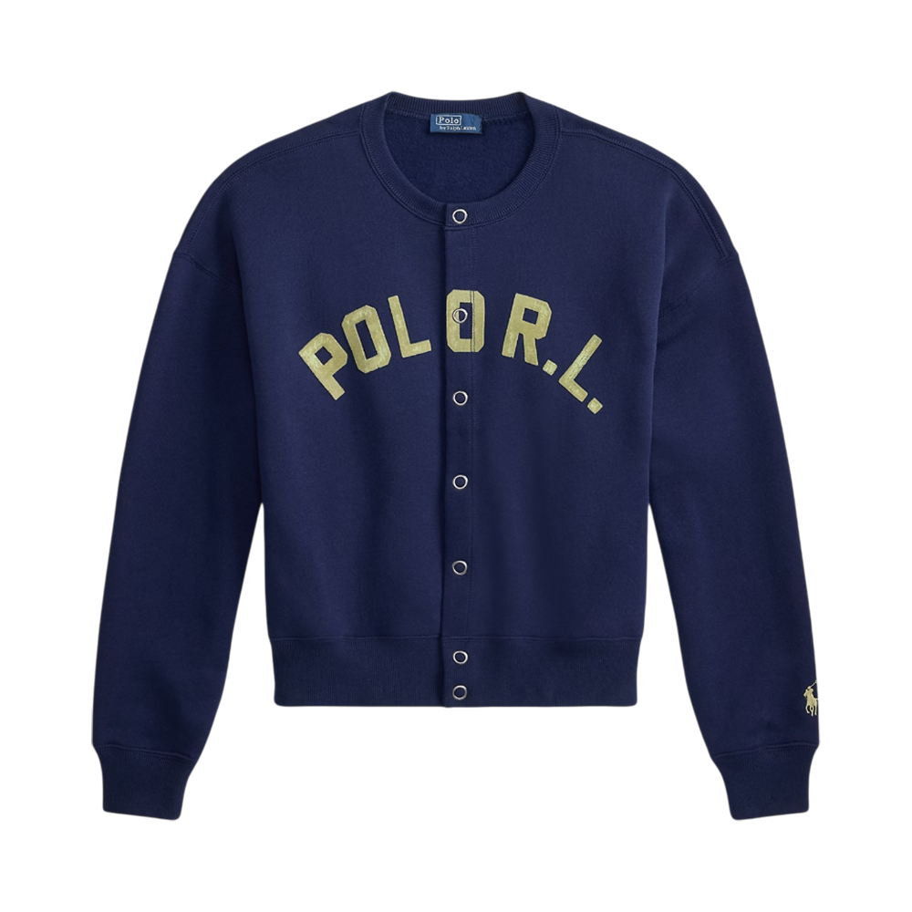 Polo Ralph Lauren Logo Fleece Cardigan Newport Navy – voilà.id