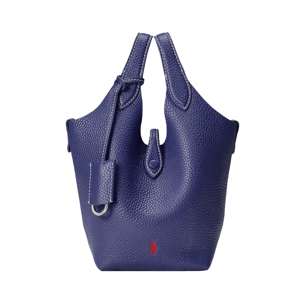 Polo Ralph Lauren Polo Play Leather Small Tote and Crossbody Ink