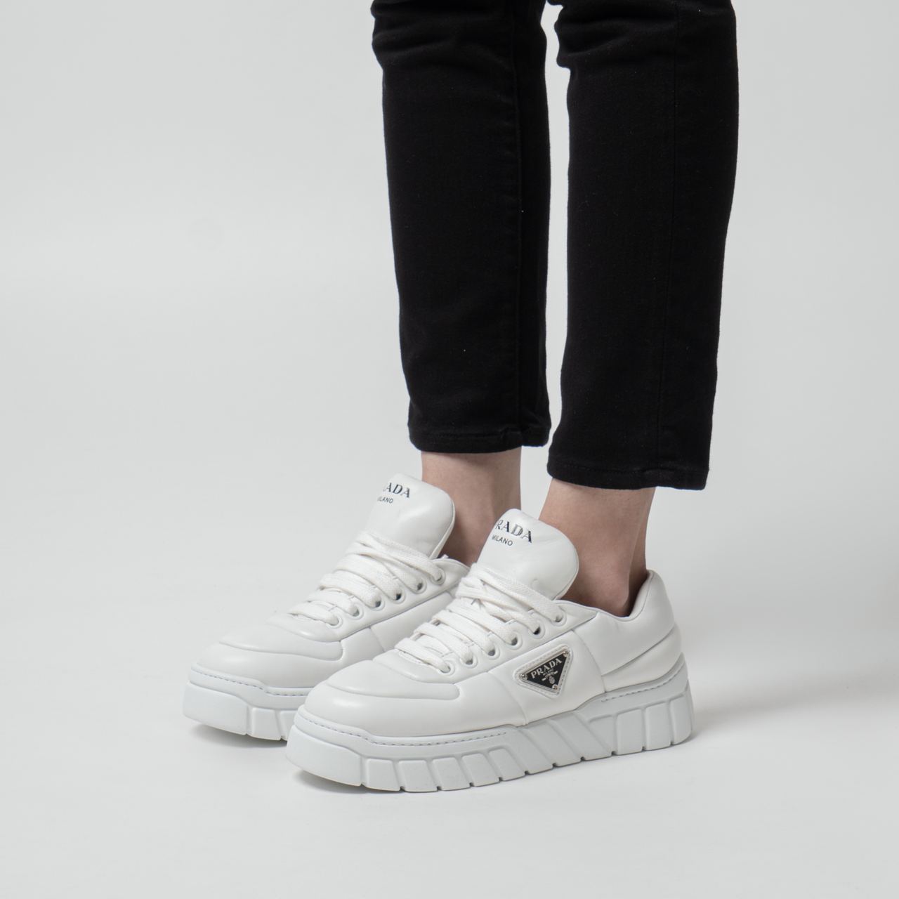 スニーカー PRADA FW25 White leather sneakers (2TE183FA0003LLE F0009) white prada sneakers products for sale | eBay