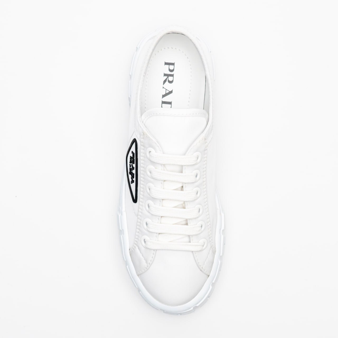 スニーカー Prada White gabardine Wheel sneakers Wheel gabardine sneakers in white - Prada | Mytheresa
