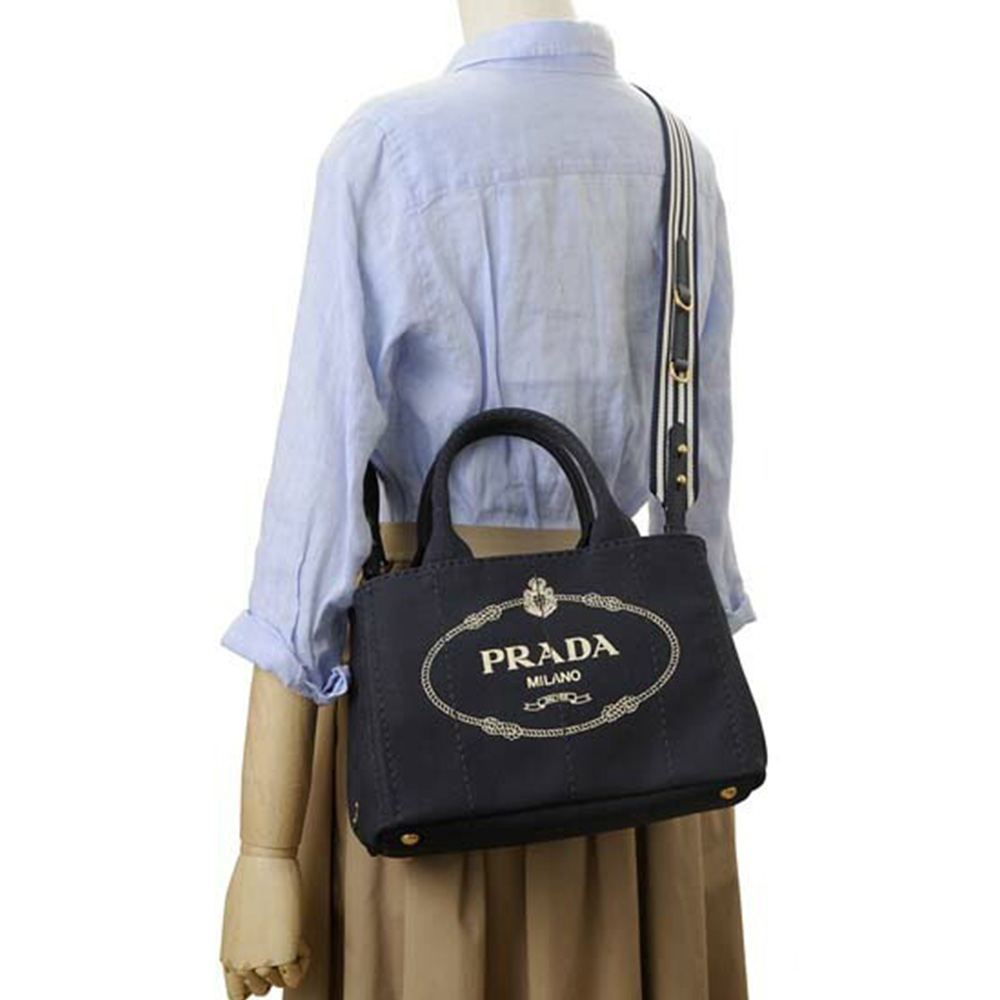 Prada Canapa Small Tote Bag Baltico/Talco – voilà.id
