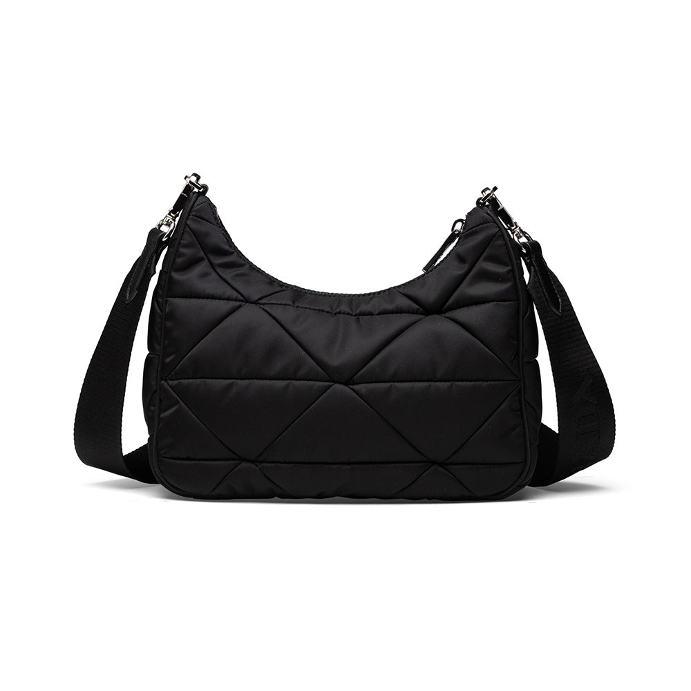 Prada Re-Nylon Padded Hobo Bag Black – voilà.id