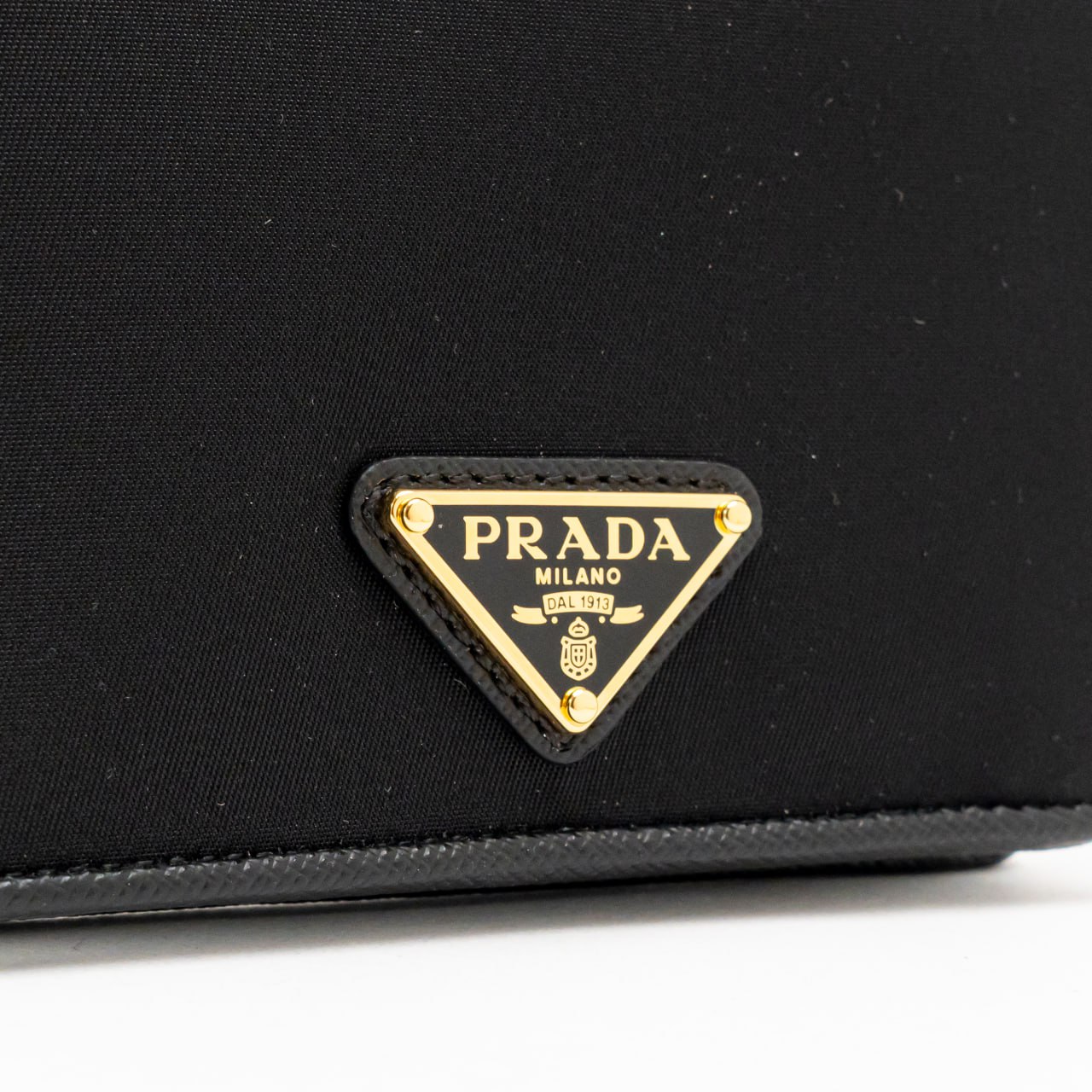 Prada Triangle Logo Flap Re-Nylon and Saffiano Leather Wallet