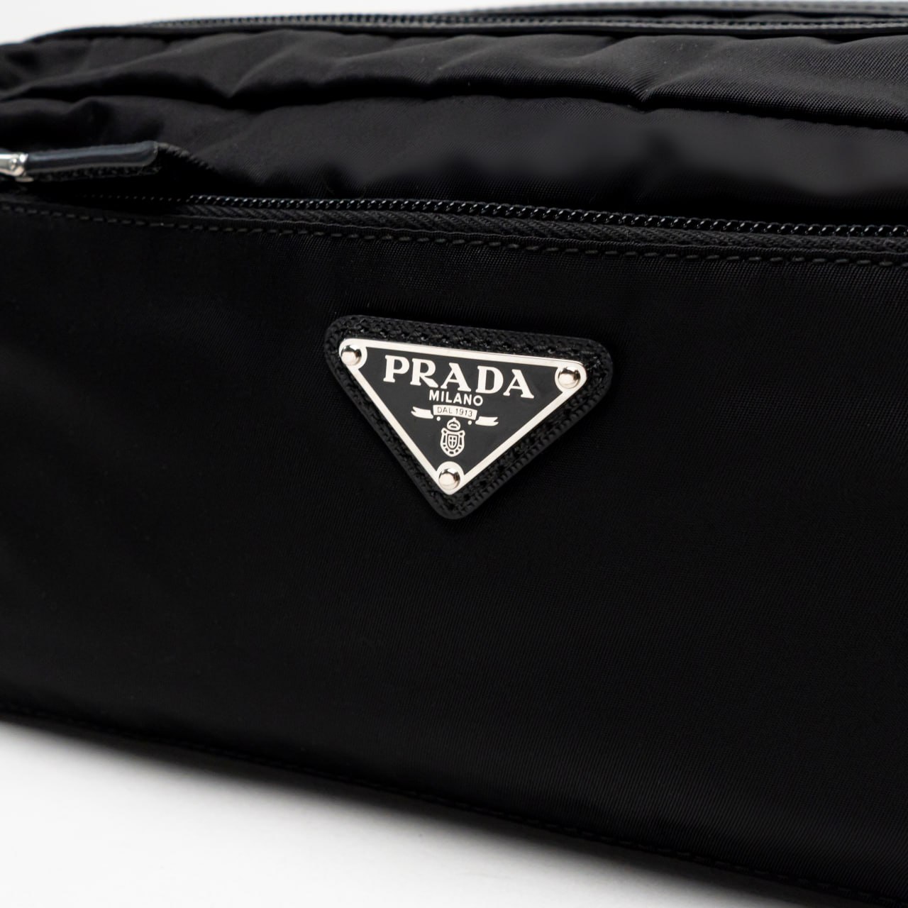 Prada Nylon Pouch Prada Black Clutch Black Re-Nylon Pouch PRADA